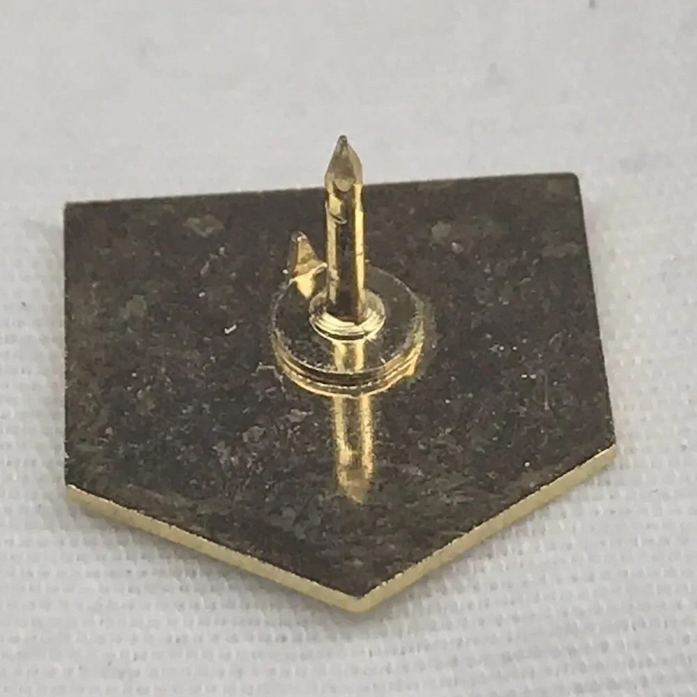 USA Olympic Rings Pin Gold Tone Vintage 1992 Red White Blue 90s